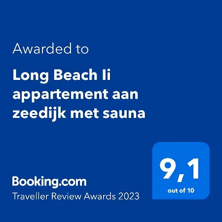 Long Beach Ii Aan Zeedijk Met Sauna Appartement *